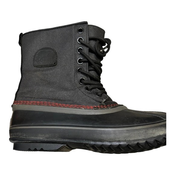 Sorel Men's 1964 Premium T CVS Boot Black/Sail Red 8 - Picture 5 of 9